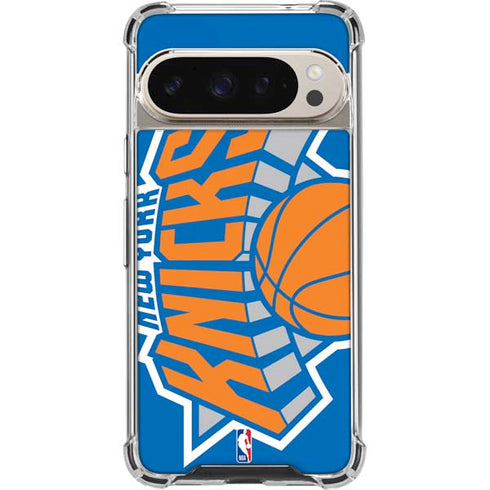 NBA New York Knicks Large Logo Pixel 9/9 Pro Clear Case